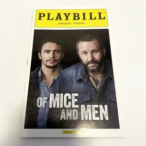 Of Mice and Men Broadway Playbill Play James Franco Leighton Meester Chris ODowd